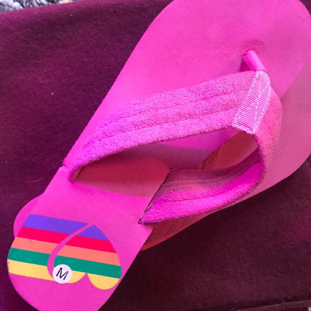 Pink rainbow sandals